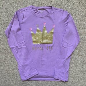 crewcuts royal tee purple long sleeved